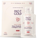 Protes Gold Liquid Protein Shot, 17g Clear Protein Nano - Hydrolyzed Grass Fed Collagen, 2g Arginine for Wound Dups, Gluten Free, Sugar Free, 0g Carbs, Non GMO, Berry, 1 fl oz, 24 Pack