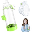 Sakacer Inhaler Lembut untuk Dewasa dan Anak-Anak - Menyenangkan dan Berwarna Nessi OTC Spacer (Kids- Hijau)
