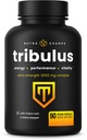 NutraChamps Tribulus Terrestris untuk Pria, 2000mg Tambahan Booster Energi, Vitalitas, Stamina & Performance, Ekstra Kekuatan Saponins, 90 Vegan Capsules