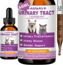 Treatmen Pengaruh Rangkaian Reksa Cat & Dog - Dukungan Bladder, Kidney & Incontinuence - Cranberry Tambahan untuk Kucing & Anjing - Pet UTI Suplemen - Pet Kitney Dukungan - Roast Chicken Flavor