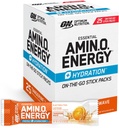 Paket Hidration Energi Optimum Amino, Paket Ke-On- Bubuk Energi Go, Gelombang Tangerine, 25 Count