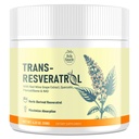 Trans- Resveratrol Powder Tambahan dengan Red Wine Extract, Quercetin, Pterostilbene & NAD, 4.23 OZ, 30- Day Suppply