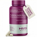 TudCA Liver Plus +, Tambahan Dukungan Liver untuk Liver Cleanse dengan Ekstrak Benih Thistle Milk, Vitamin B12, Falate, Tudca Bile Salt Suplemen (Taursodeoxycholic Acid), 60 Capsules, 1 Bulan Supply
