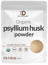 DEAL SUPLEMENT Organic Psyllium Husk Powder, 3lbs (48oz) - Tanaman Unflashted Based Soluble Dietary Fiber - Gut & Divalry Kesehatan - Great for Baking & Cooking - Keto Frid, Gluten Free, Non-GMO