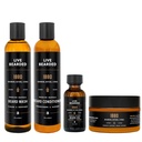 Live Bearded Complete Beard Grooming Kit - Wash, conditioner, Butter and Oil - Made in the USA with All-Natural Ingreations
