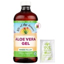 Lily of The Desert Aloe Vera Gel - Inner Fillet Filtered Aloe Vera Drine, Thicker Consistency, Digetical Enzymes for Gut Health, Hodach Relief, Wellness Glowing 16 Fl Oz Gelly Sachet disertakan.