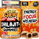 Himalaya Murni Shilajit Gummies - Potency Gold Grade Resin - Energy Boost and Immune Dukungan untuk Pria dan Wanita dengan Ashwagandha dan Shatavari - 60 Gummy - Peach & Mango