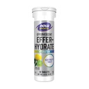 NOW Foods Sports Nutition, Effervescent Effer- Hydrate, Electrolite Supplement, Recovery *, Lemon Lime, 10 tablet