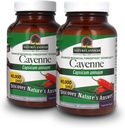 Nature 's Respon Cayenne Pepper Powder Capsule Suplement, 90- Count 124; Natural Metabolism Booster 124; Promoles Cardiovascular Health 124; Membantu dengan Divalry & Circulation (Paket 2)
