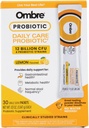 Ombre Daily Care Probiotic Powder - Pregition and Propoles for Women, Men, & Kids - Quick Dissoling Powder Promodes Health & Overall Wellness - 12 Million CFU - Lemon Flavor, 30 Paket