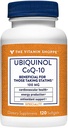 The Vitamin Shoppe Ubiquinol CoQ-10 100mg - Manfaat untuk Mereka Taking Stains - Mendukung Hati & Cellular Kesehatan dan Energi Heally Produksi, Essider Antioksidant - Sekali Daily (120 Softgels)