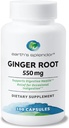 Bumi Glendor Ginger Root 550 mg Tambahan untuk Pria & Perempuan, Support Kesehatan Digetical, Tidak Ada Warna Artificial atau Pengawet (550 mg, 100 Kapsul)