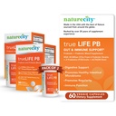 NaturreCity True- Life- PB Shelf Stable Blend Pretention and Propiness for Women and Men - Digetical Gut Health Suplemen Perempuan dan Pria - Rambut Bebas - (60 Vevgie Capsules)