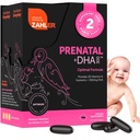 Zahler Prenatal Vitamin with DHA & Folate - DHA Suplemen & Prenatal Multivitamin for Mother and Child - Kosher Prenatal DHA Prenatal Vitamin with Iron, Pre Natal Softgels (120 Count (Paket 1)