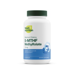 L Methylfolate 15mg - Maximum Potency - Active Vitamin B9 Superior Bioavability - 5 MTHF Methyl Flide for Mood, Cognition, Imuniance, Cardiovaskular, Neurologis, Reproduktif Health - 60 Capsules