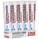 (5 pak) Globe clotrimazole Antifungal Cream 1% (1 oz) Menghilangkan gatal, pembakaran, retak dan skala terkait dengan infeksi jamur 124; Bandingkan dengan Nama Ingredien Aktif