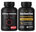 NutraChamps Complete Ginjal Health: Berberine & Kidney Cleanse Duo