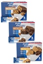 Murni Protein Bars, Protein Tinggi, Makanan Nutrisi untuk Mendukung Energi, Gula Rendah, Gluten Free, Guilt Free Variety Pack (Cookie Dough / Choc Caramel / Peanut Butter Cup), 1,76 oz, Paket 18