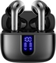 Headphone Bluetooth TAGRY Earbuds True Wireless Editeless Power Playback LED Tampilan Earphone dengan Wireless Charging Case IPX5 Temperatur Air Ear dengan Mic untuk Olahraga Komputer Laptop Telepon Cerdas TV