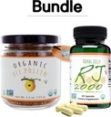 Greenbow Organic Bee Pollen - 100% USDA Sertifikasi Organik, Murni, Biara Lebah Alam - Superfood Dikemas dengan Protein, Vitamin & Mineral - 155g Royal Jelly 2000mg 60 caps