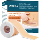 Upgrade Scar Scar Sheets (1.6 "x 120" - 3 Meter), Tingkat Medis Silicone Scar Tape, Scar Removal Scar Strips for Acne, Burn Skies C-Section & Keloid Pembedahan Pembedahan Sports Feets