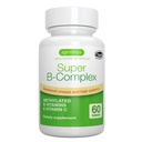 Igennus Super B-Complex Methylated B Vitamin - Melanjutkan Pelepasan, Clean Label & High Absorpsi, dengan 5-MTHF Folate & Metil B12, Energi, Performance Kognitive, Lab Verifikasi, 60 Small Tablet