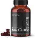 Nutriissa Black Seed Oil + Elder Berry Gummies - Cold- Menekan Benih Hitam Nigella Sativa Oil - EPEB Disahkan untuk kemurnian & Potensi - 90 Blueberry Flavored Vegan Gummies
