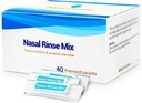 40 Paket Saline Campuran Sinus Rinse untuk Neti Pots dan Sistem Irrigasi Nasal, Garam Packet Efektif Sinus Rinse untuk Alergi & Konsumsi