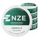NZE Caffeine Nootropic Pouches (Wintergreen) - Pouches Energi dengan 50mg Caffeine, Alpha GPC, L-Tyrosine & L- Theanine dengan No Sugar atau Mantificial Sweeteners - 15 Pouches Per Can - 5 Pack
