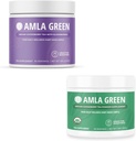 Dukungan Superfood Amla Powder & Green Tea, Dukungan Antioksidant, Dibuat dengan Elderberry (90 Pelayan) & India Gooseberry (30 Pelayan), Organik, Vegan