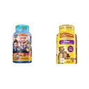 L 'il Crestters Paw Patroli Vites Multivitamin untuk Anak-anak, 190 Gummies dan L' il Critters Fiber Gummy Suplemen untuk Anak-anak, 90 Gummies