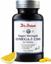 Dr. Brian Omega 3 Fish Oil - 1200 mg 124; 180 Softgels Lemon Flavor rTG Omega3 Omega3