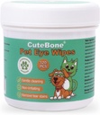 CuteBone Pet Eye Wipes 120 - Gentle and Soothing Eye Cleaning Wipes for Dogs and Cats, Remove Dirt, Tear Stains, and Debris, Prevents Eye Infeksi, Natural Ingreations, Aman dan mudah digunakan