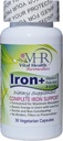 Iron + dengan Vitamin C, FOLIC Acid, B12 & ZINC Preservative- Free, Gentle and Nor-constipating Formulating for Maximum Absorpsi. 30 Veggie caps-Vital Health Remedies
