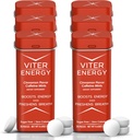 Viter Energy Caffeine Mints (120 Pieces) - 40mg Caffeine, Sugar Free, Vegan, B Vitamin Complex, Suplemen Energi Pil Kafein (Cinnamon, 6 Pack)