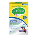 Culturelle Ammune Probiotic Defense Probiotic with Vitamin C, Vitamin D and Zinc + Elderberry, Non-GMO, 4-in- 1 Ammune Dukung Anak-Anak 3 + *, Campuran Berry Chewables, 60 Count