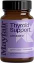 Dukungan Tiroid dengan Iodin, Suplemen Alam untuk Perempuan dan Pria, Support Kesehatan Energi dan Thyroid, 60 Kapsul