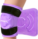 Paket es APEXUP untuk Relief Pain Knee, Perban Berguna Ulang Besar Setelah Operasi, Paket Dingin Fleksible Gel untuk Injuries, Relief Sakit untuk Kembali, Bahu, Elbow, Ankle dan Leg (Purple, L 1PK)