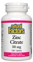 Faktor Alam - Zinc Citrate 50mg, Dukungan untuk Fungsi Skin & Imune Sehat, 180 Tablet