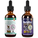 Aktif Adrenal + Nocturest - Mendukung Kesehatan Adrenal + Sleep- Liquid Deliquid for Better Absorpsi - Rhodiola, Hops, Holy Basil, Melbardin, Ashwagandha & More!