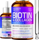 Biotin & Collagen Drops for Easy Absorpsi - Hair Growth Liquid Suplemen - Healthy Skin & Nails - Unisex