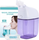 Sistem Irigasi Nasal dengan 30 Paket Saline, Sinus Rinse Machine, Nose Sinus Pembersih Mesin dengan Tangki Air & Limbah Koleksi Tangki - Violet