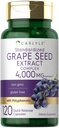 Carlyle Grape Seed Extract 4000mg 124g; 120 Quick Rilis Capsules 124; Standardied Extract Complex dengan Polyphenol 126; Non-GMO, Gluten Free Supplemen