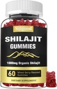 Gumi Shilajit dengan 85 + Trace Mineral Suplemen, Shilajit untuk Pria & Perempuan - 60 Mixed Berry Flavored Gummies
