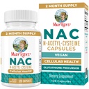 MaryRuth Organics NAC Tambahan N- Acetyl Cysteine 124; 2 Bulan Supply 124; NAC 1000mg per Serving 124; Vegan Capsules 124; Gluthamine Presor 124; Amino Achid 124; None-GMO 124; Gluten Free 124; 120 Count 1244; 60