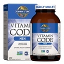 Garden of Life Vitamin Code Whole Food Multivitamin for Men - 240 Capsules, Vitamin for Men, Fruit Vevgie Blend and Progories for Energy, Heart, Prostate Health, Vegetarian Men 's Multivitamin