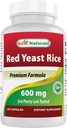 Kapal2 terbaik, Red Yeast Rice, 600 mg kapsul, 120 Capsules, 2 kapsul per porsi / 1200mg per porsi