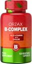 OrZAX Vitamin B Tambahan Kompleks untuk Perempuan & Pria dengan Choline, Inositol