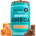 "Mighty Paw Waggables Mighty Omega (Made in The USA, 120 Count): 124; Omega 3 Fish Oil Chew for Dogs. Salmon Flavor Skin dan Coat Suplemen. Soft Chew Fish Oil for Dogs - DHA & EPA, Bacon Flavor