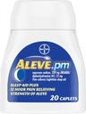 Aleve PM Reliever Nighttime Sleep-Aid Caplets, 20 ea (Paket 4)